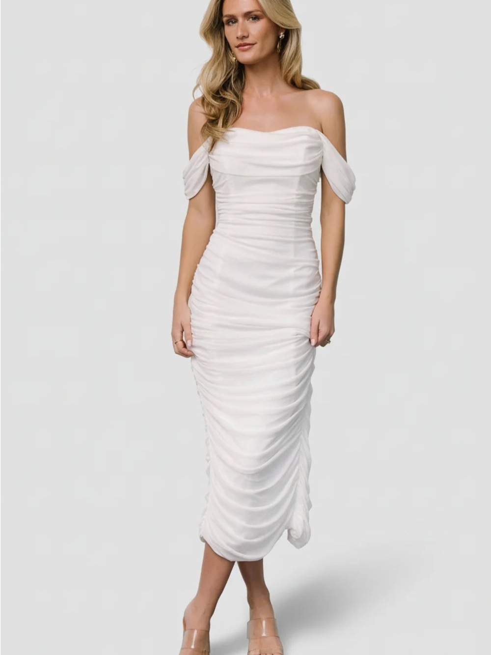 Baltic Born new with tags Alessandra Mesh Midi Dress wedding date beach vacation